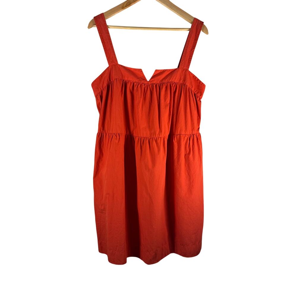 NATION Claribel Aurora Red Summer Babydoll Dress Medium